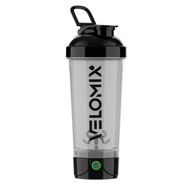 VELOMIX 24oz Rechargeable Protein Shaker Bottle