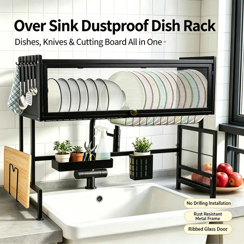 【Summer Deals】2-Tier Over Sink Dish Drying Rack