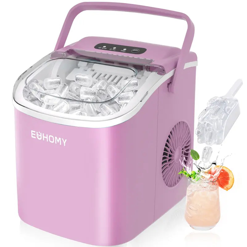 EUHOMY Portable Ice Maker – 26Lbs/Day
