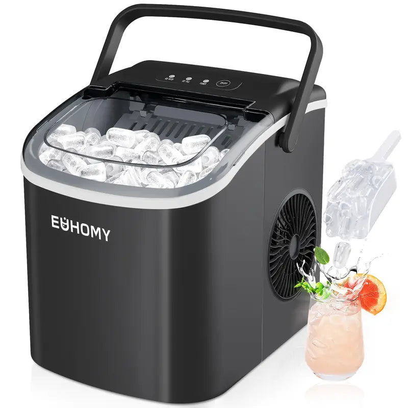 EUHOMY Portable Ice Maker – 26Lbs/Day