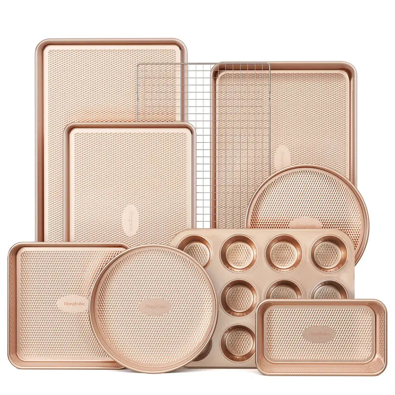 Diamond Texture Non-Stick Baking Sheet Set