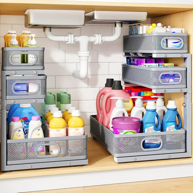 3-Tier Pull-Out Under Sink Organizer