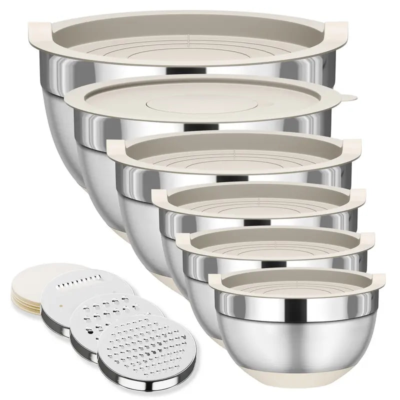 6-Piece Mixing Bowl Set with Lids