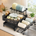 【Summer Deals】2-Tier Over Sink Dish Drying Rack