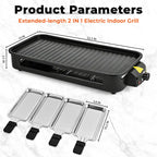 2-in-1 Electric Indoor Grill & Pan