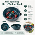 Self-Spinning Berry Washing Bowl