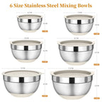 6-Piece Mixing Bowl Set with Lids