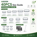 40-Piece Airtight Food Storage Containers Set