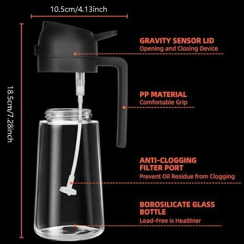 2-in-1 Olive Oil Sprayer & Dispenser