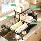 【Summer Deals】2-Tier Over Sink Dish Drying Rack