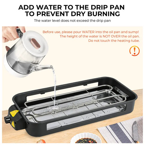 2-in-1 Electric Indoor Grill & Pan