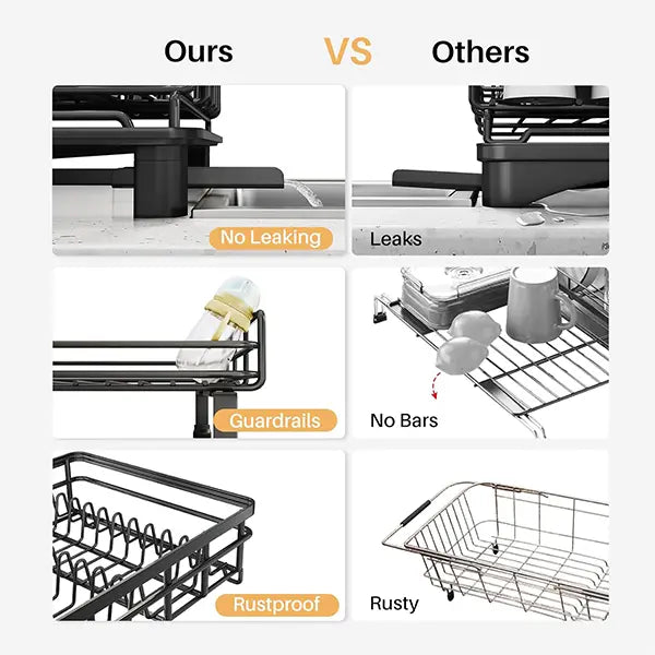 Expandable Kitchen Sink Dish Rack