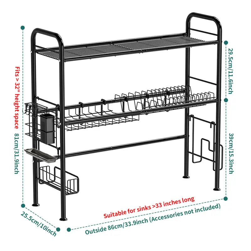 2-Tier Over Sink Kitchen Rack