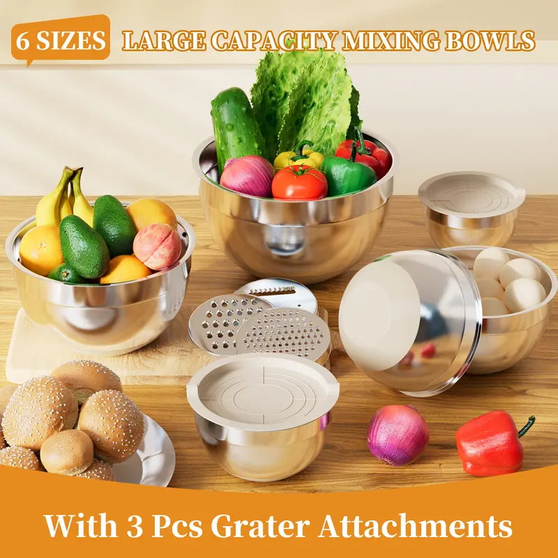 6-Piece Mixing Bowl Set with Lids