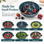 Self-Spinning Berry Washing Bowl