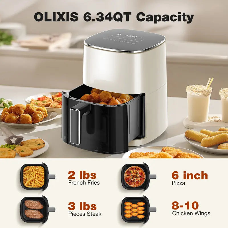 Sweetcrispy 6.34 QT Digital Air Fryer – 12-in-1 Multi-Function