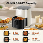 Sweetcrispy 6.34 QT Digital Air Fryer – 12-in-1 Multi-Function