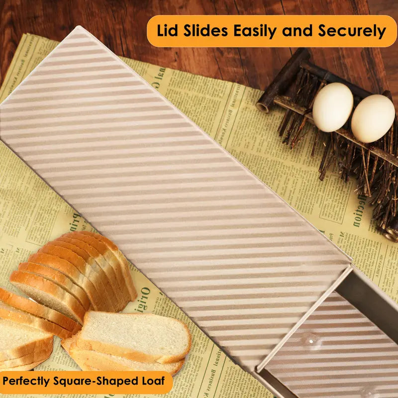 13×5 Inch Pullman Loaf Pan with Lid