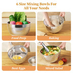 6-Piece Mixing Bowl Set with Lids