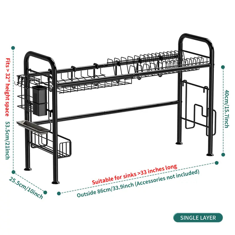 2-Tier Over Sink Kitchen Rack