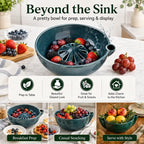 Self-Spinning Berry Washing Bowl