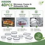 40-Piece Airtight Food Storage Containers Set