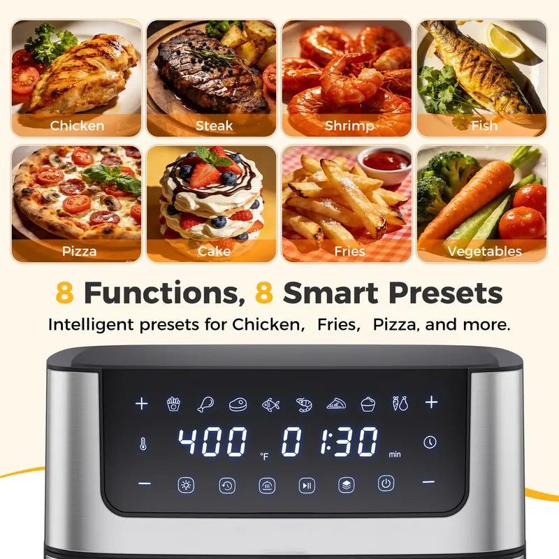 Sweetcrispy 6.34QT Air Fryer – Crispy Cooking with Less Oil