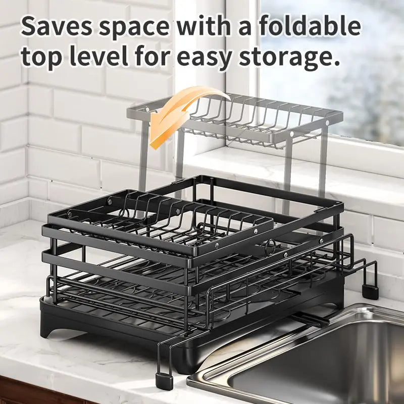 【Summer Deals】2-Tier Over Sink Dish Drying Rack