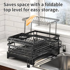 【Summer Deals】2-Tier Over Sink Dish Drying Rack