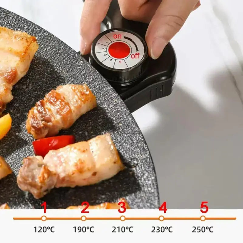 Portable Smokeless Indoor Grill Pan