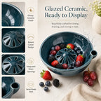 Self-Spinning Berry Washing Bowl