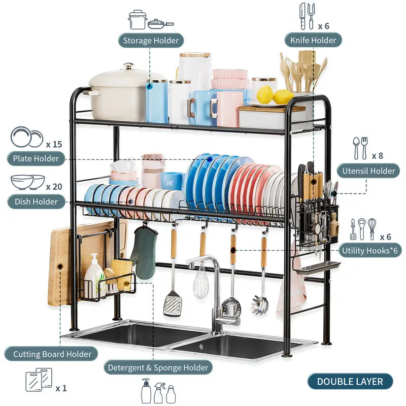 2-Tier Over Sink Kitchen Rack