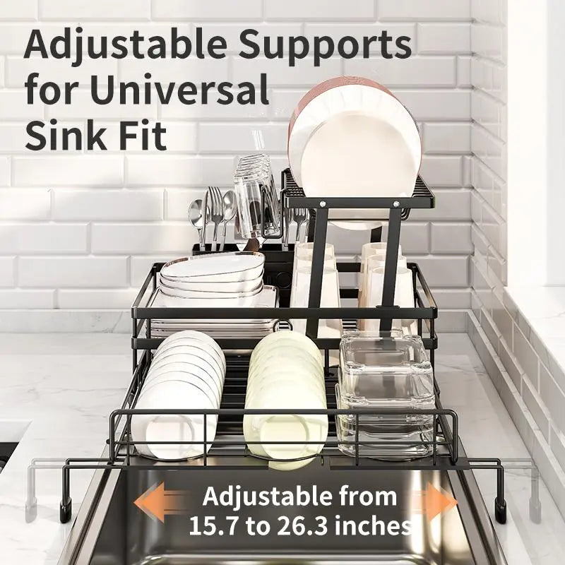 【Summer Deals】2-Tier Over Sink Dish Drying Rack