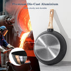 12-Piece Non-Stick Cookware Set | Granite Coating