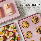 Diamond Texture Non-Stick Baking Sheet Set