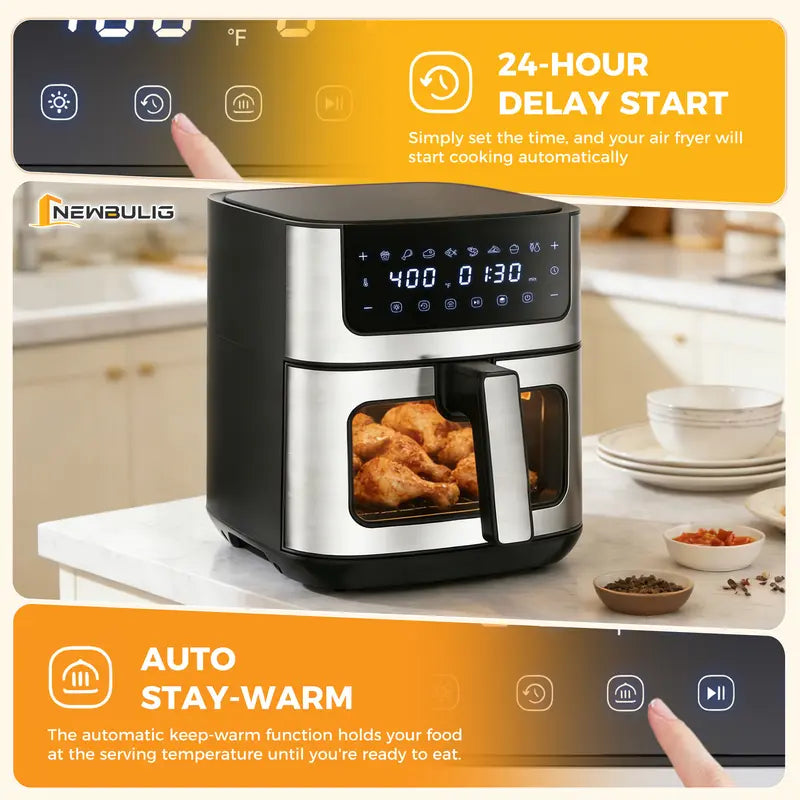 Sweetcrispy 6.34QT Air Fryer – Crispy Cooking with Less Oil