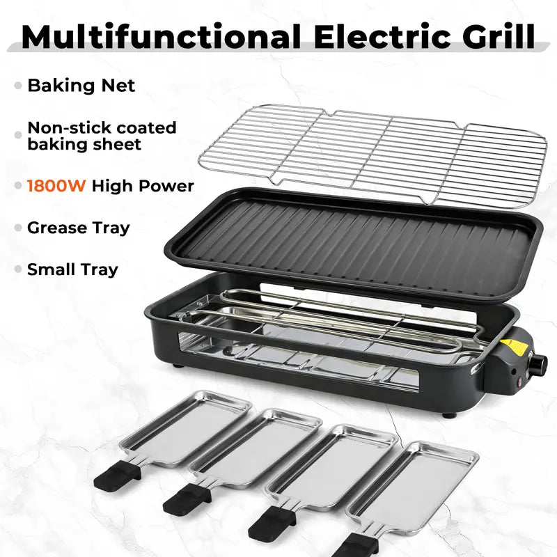 2-in-1 Electric Indoor Grill & Pan