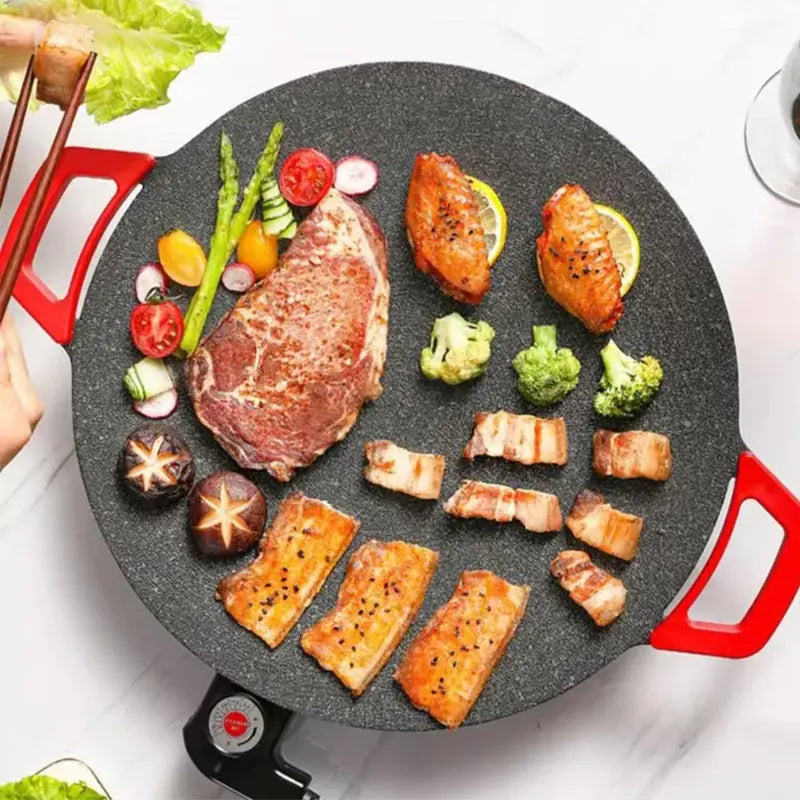 Portable Smokeless Indoor Grill Pan