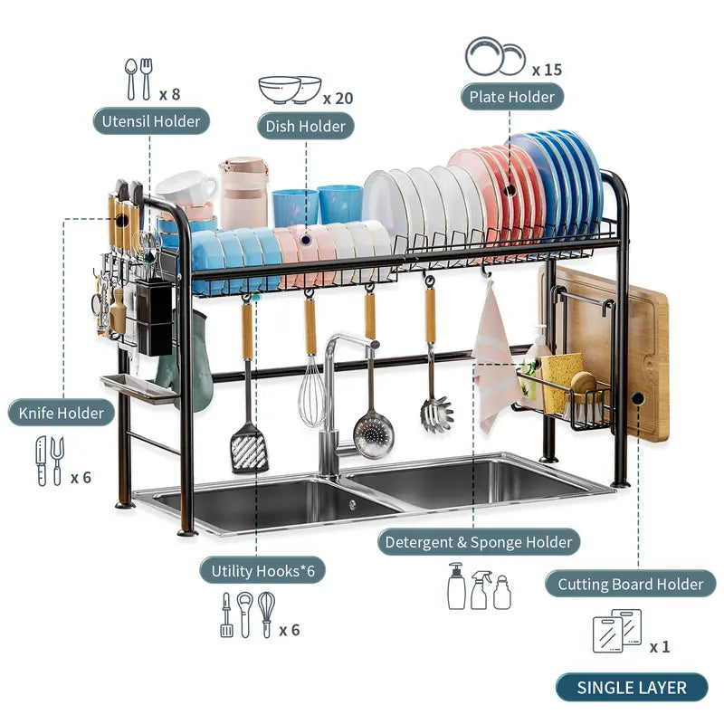 2-Tier Over Sink Kitchen Rack