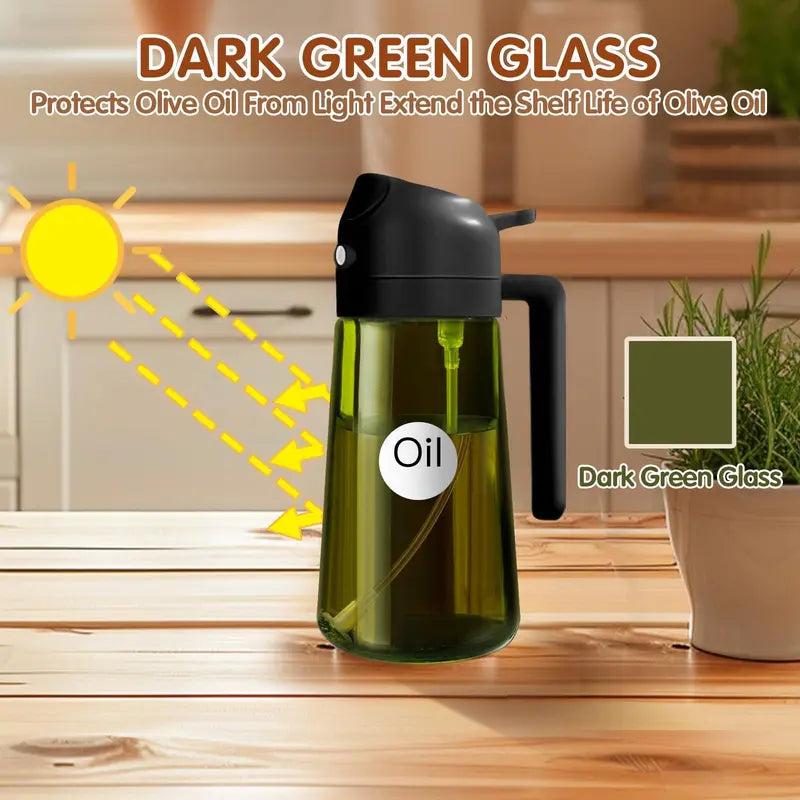 2-in-1 Olive Oil Sprayer & Dispenser