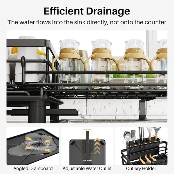 Expandable Kitchen Sink Dish Rack