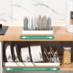 Pot Lid Organizer Rack - 7 Compartment Kitchen