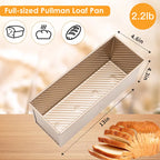 13×5 Inch Pullman Loaf Pan with Lid