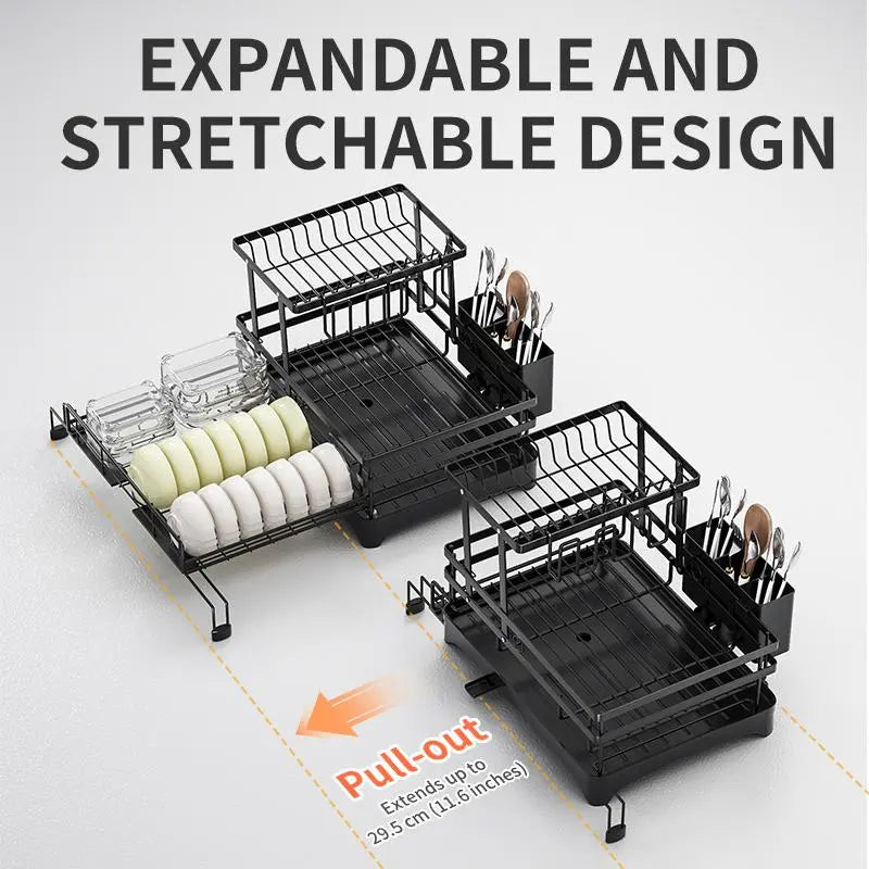 【Summer Deals】2-Tier Over Sink Dish Drying Rack