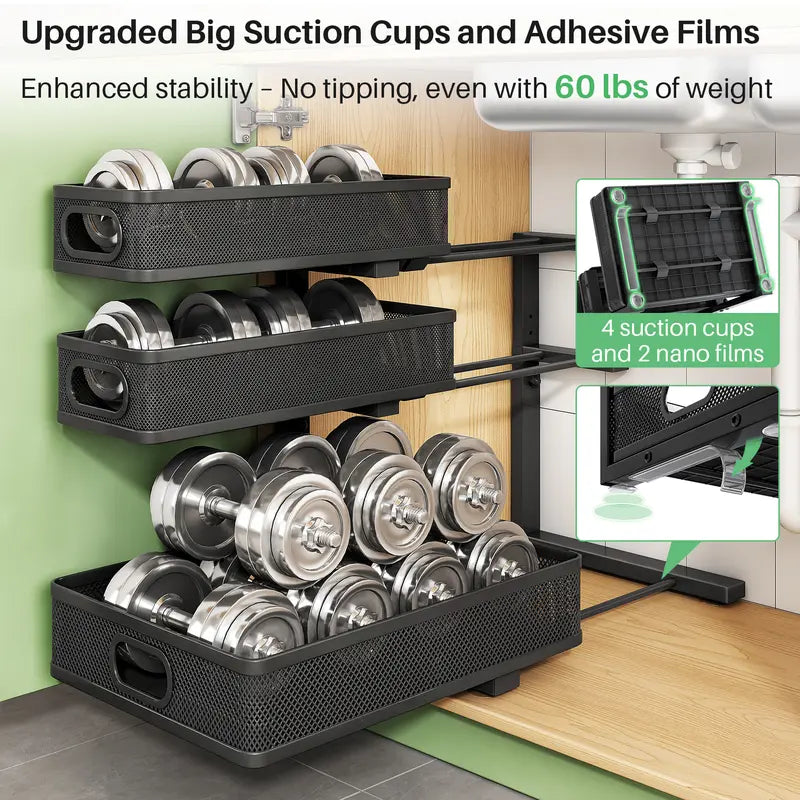 3-Tier Pull-Out Under Sink Organizer