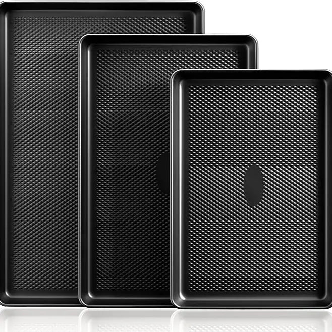 Diamond Texture Non-Stick Baking Sheet Set