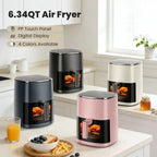 Sweetcrispy 6.34 QT Digital Air Fryer – 12-in-1 Multi-Function