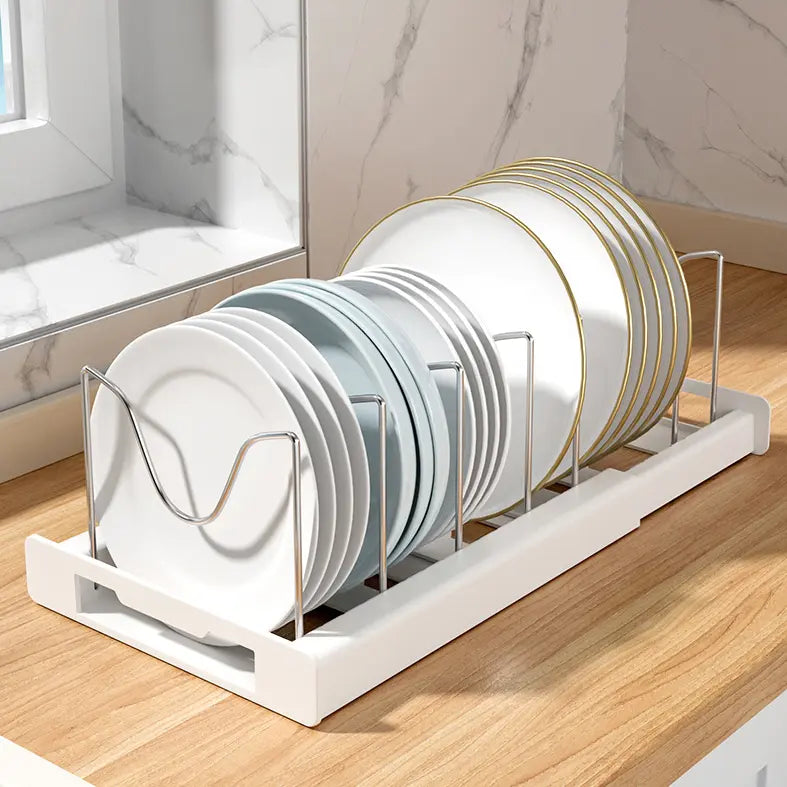 Pot Lid Organizer Rack - 7 Compartment Kitchen