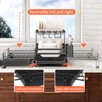 【Summer Deals】2-Tier Over Sink Dish Drying Rack