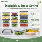 40-Piece Airtight Food Storage Containers Set